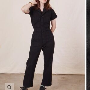 Big bud press navy short sleeve jumpsuit